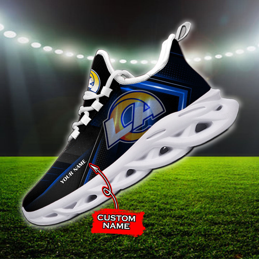 Ideafootwear Los Angeles Rams NFL Max Soul Shoes Sneakers For Men And Women