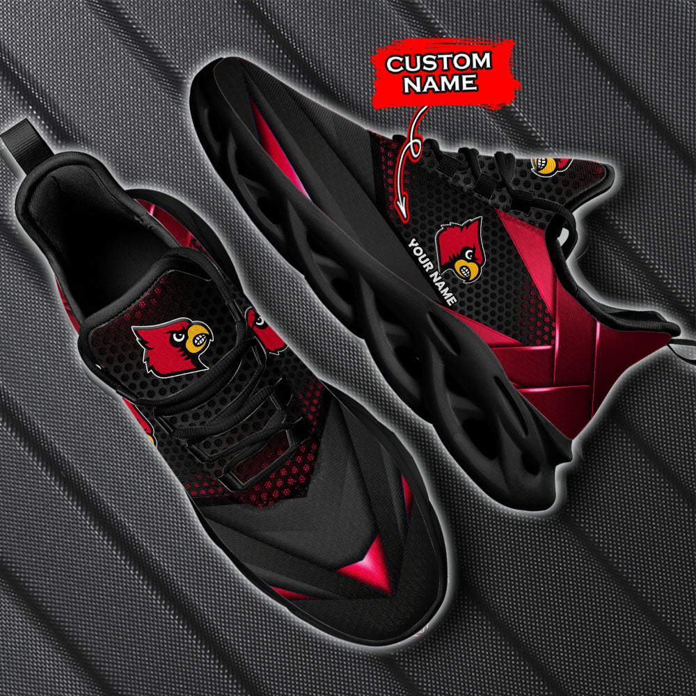 Ideafootwear Louisville Cardinals NCAA Max Soul Shoes Sneakers For Men And Women