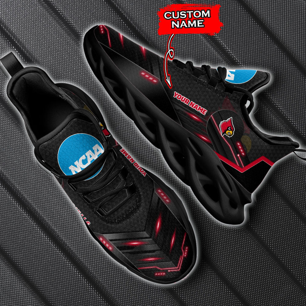 Ideafootwear Louisville Cardinals NCAA Max Soul Shoes Sneakers For Men And Women