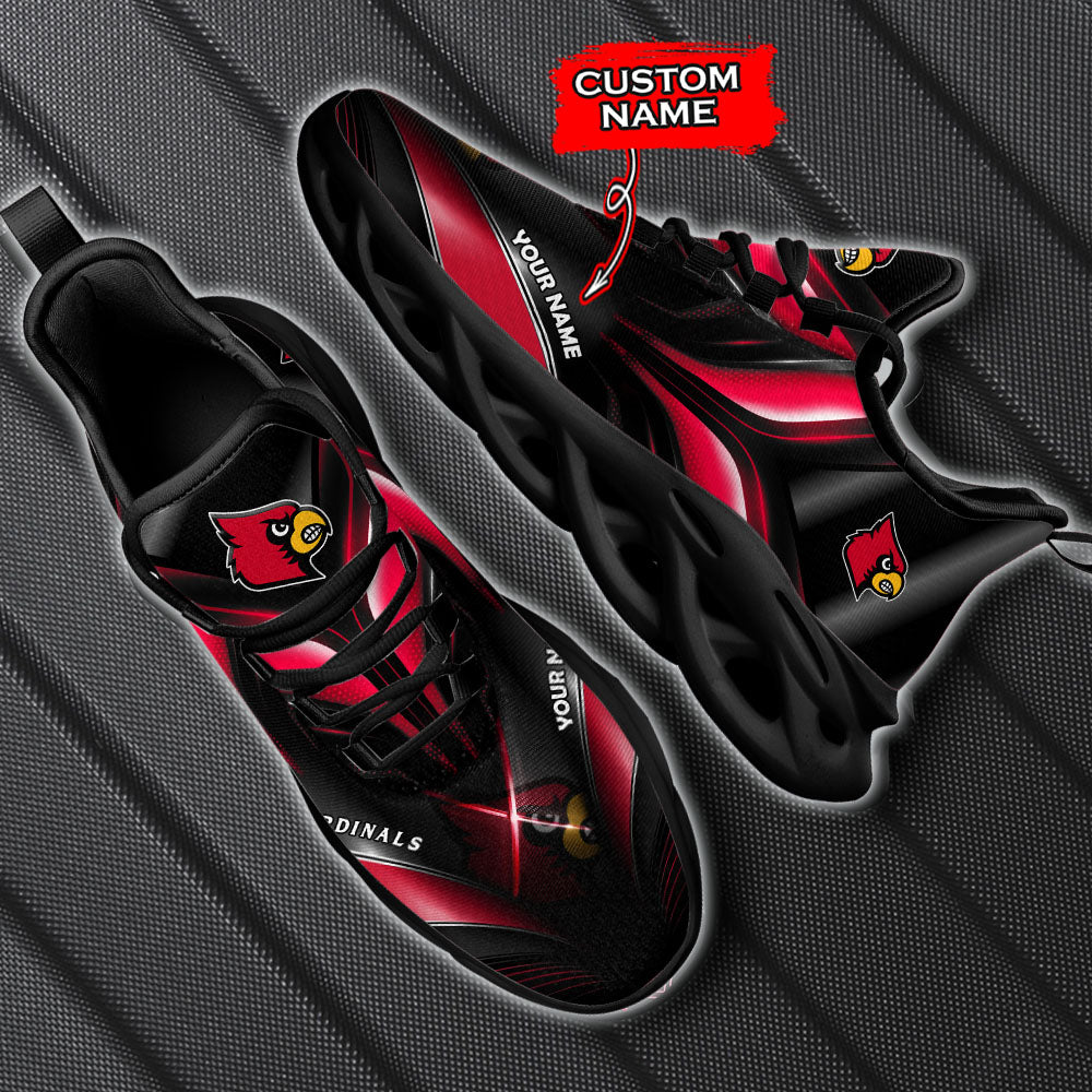 Ideafootwear Louisville Cardinals NCAA Max Soul Shoes Sneakers For Men And Women