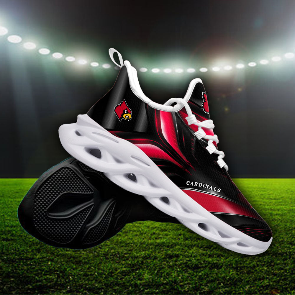 Ideafootwear Louisville Cardinals NCAA Max Soul Shoes Sneakers For Men And Women