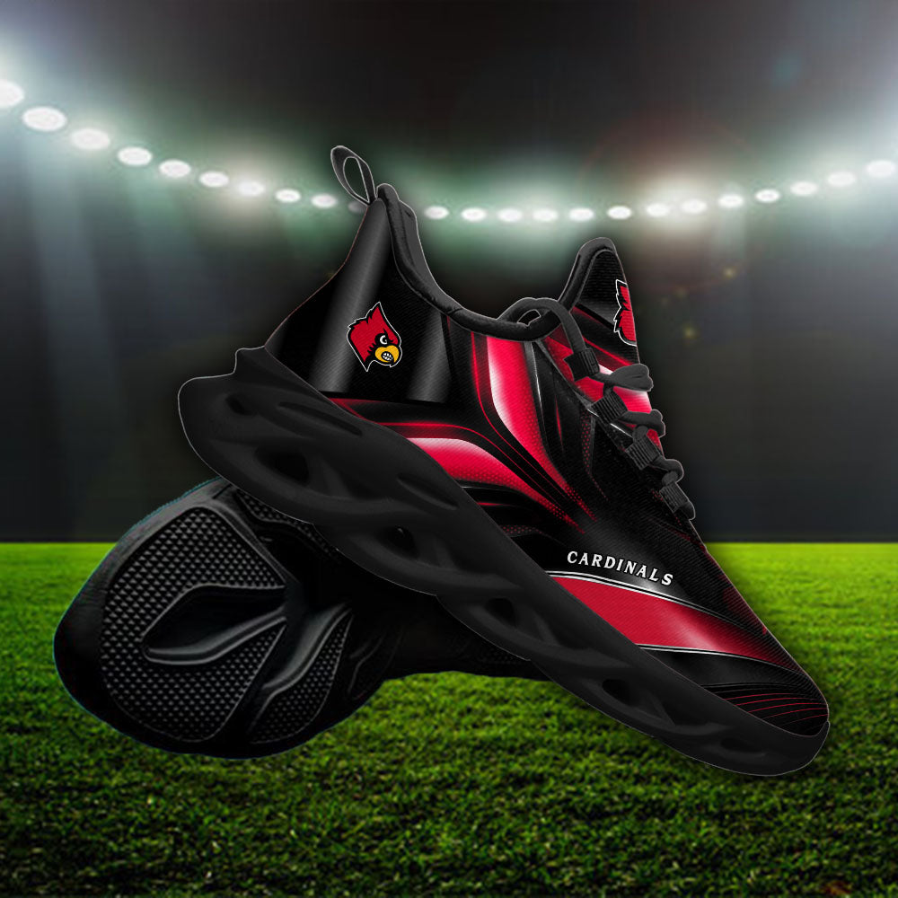 Ideafootwear Louisville Cardinals NCAA Max Soul Shoes Sneakers For Men And Women