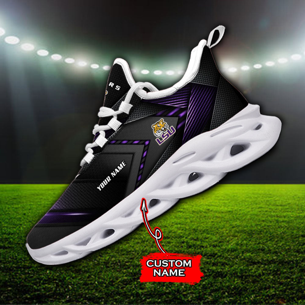Ideafootwear LSU Tigers NCAA Max Soul Shoes Sneakers For Men And Women