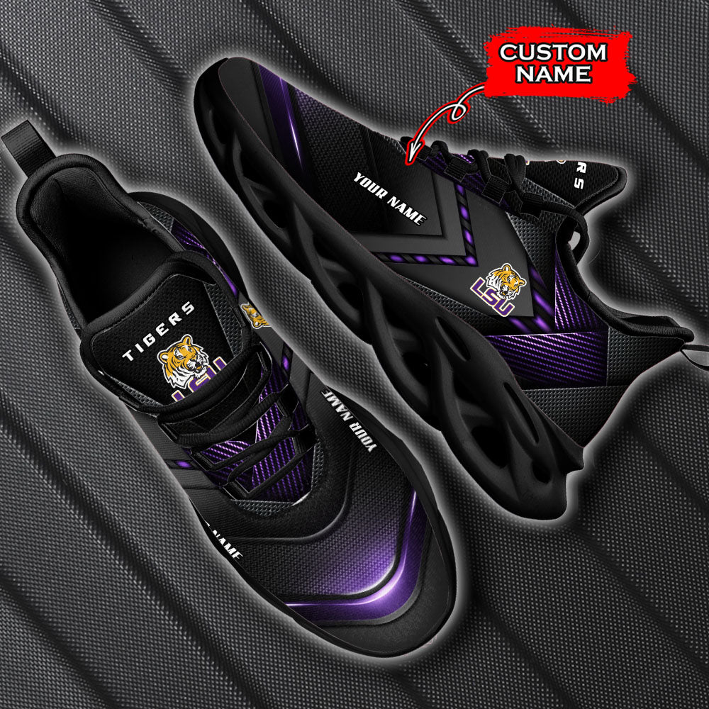 Ideafootwear LSU Tigers NCAA Max Soul Shoes Sneakers For Men And Women