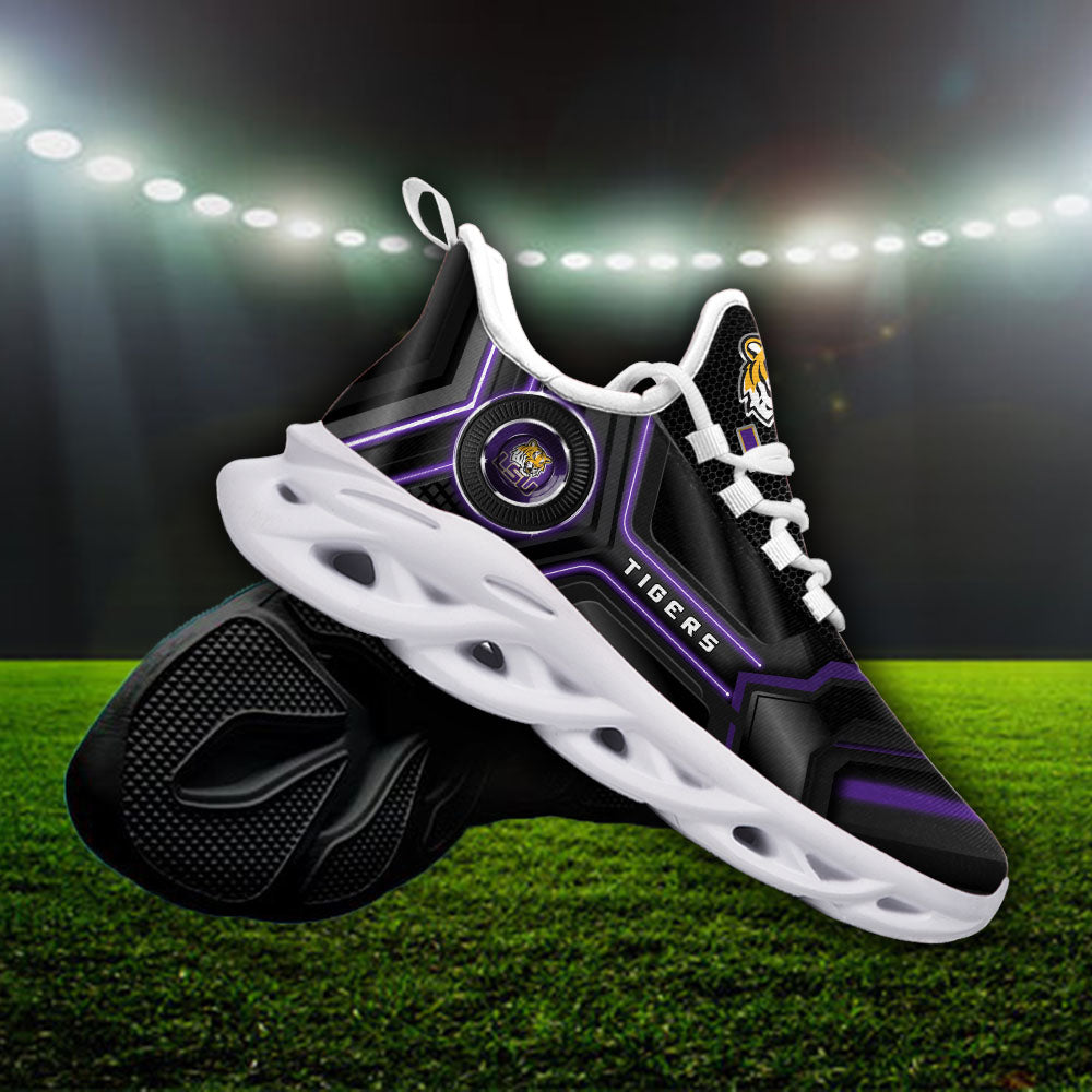 Ideafootwear LSU Tigers NCAA Max Soul Shoes Sneakers For Men And Women