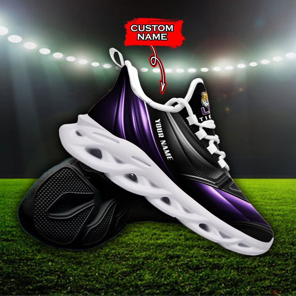 Ideafootwear LSU Tigers NCAA Max Soul Shoes Sneakers For Men And Women