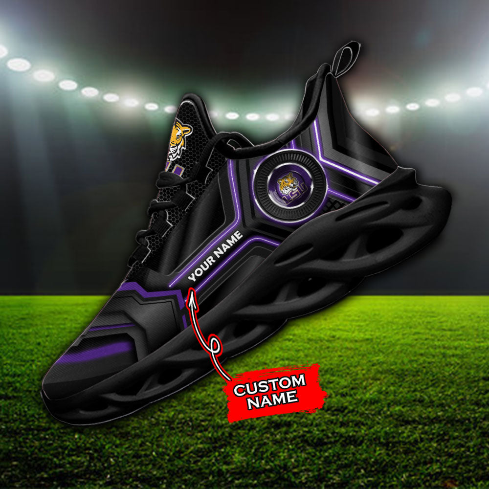 Ideafootwear LSU Tigers NCAA Max Soul Shoes Sneakers For Men And Women