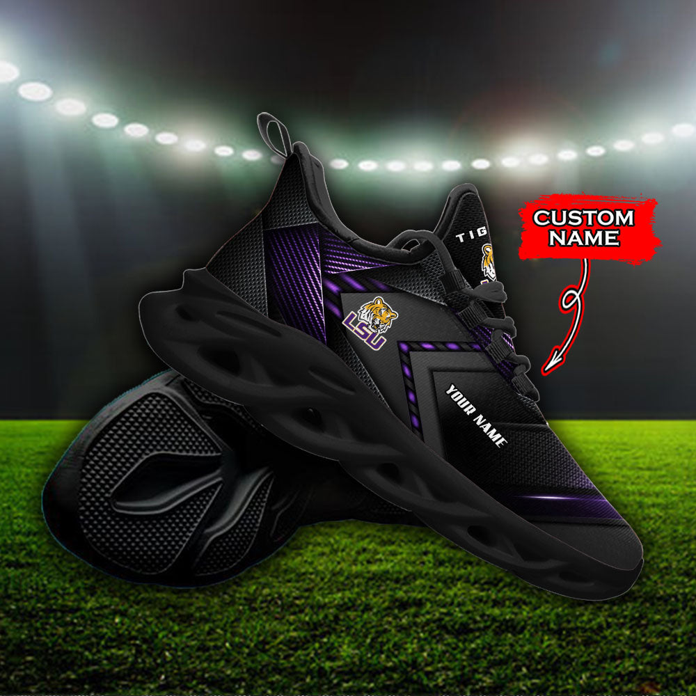 Ideafootwear LSU Tigers NCAA Max Soul Shoes Sneakers For Men And Women