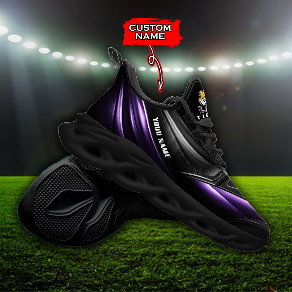 Ideafootwear LSU Tigers NCAA Max Soul Shoes Sneakers For Men And Women