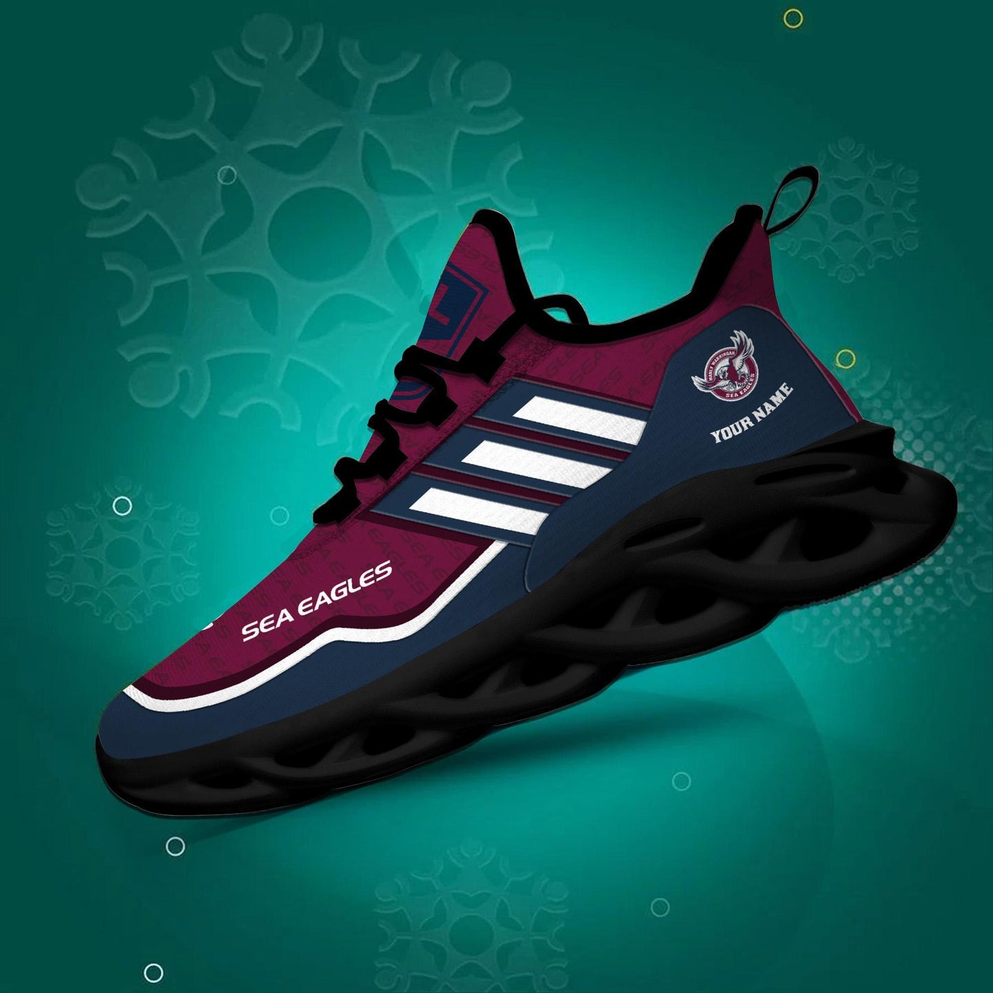 Ideafootwear Manly Warringah Sea Eagles Max Soul Shoes Sneakers For Men And Women