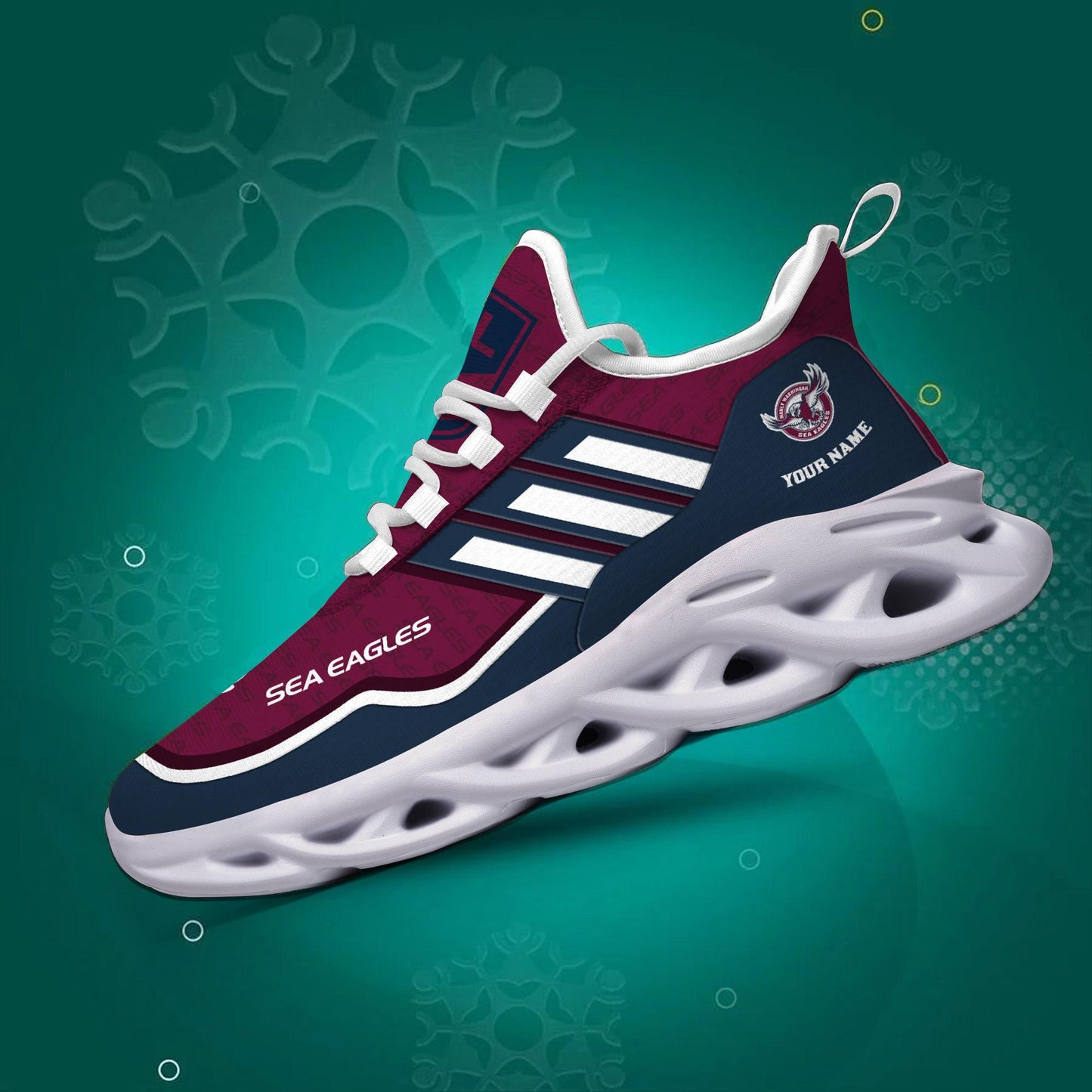 Ideafootwear Manly Warringah Sea Eagles Max Soul Shoes Sneakers For Men And Women