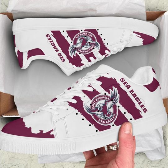 Ideafootwear Manly Warringah Sea Eagles Skate Stan Shoes Sneakes For Men And Women