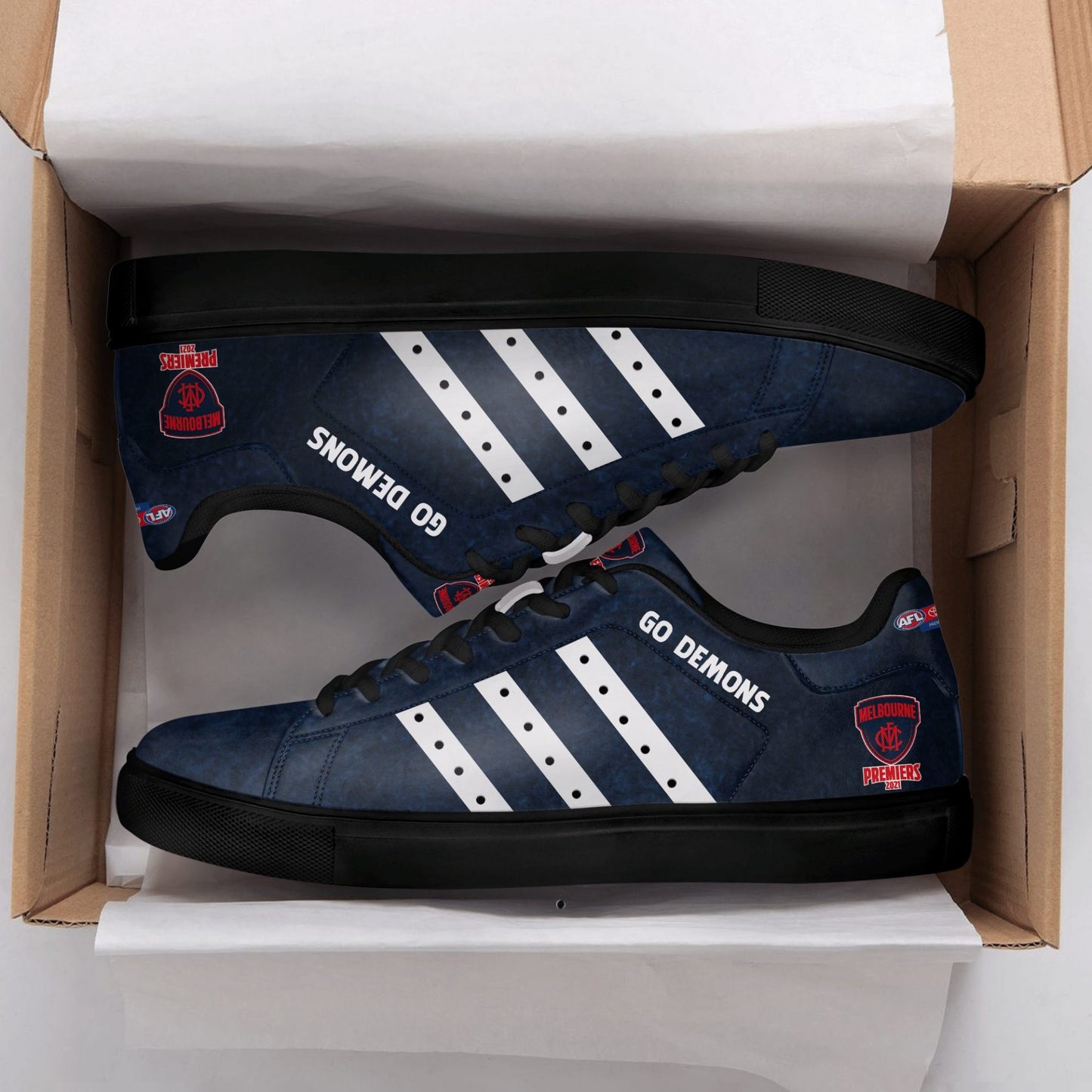 Ideafootwear Melbourne Demons Skate Stan Shoes Sneakes For Men And Women