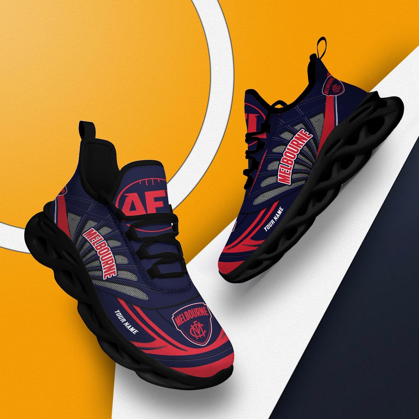 Ideafootwear Melbourne Football Club Max Soul Shoes Sneakers For Men And Women