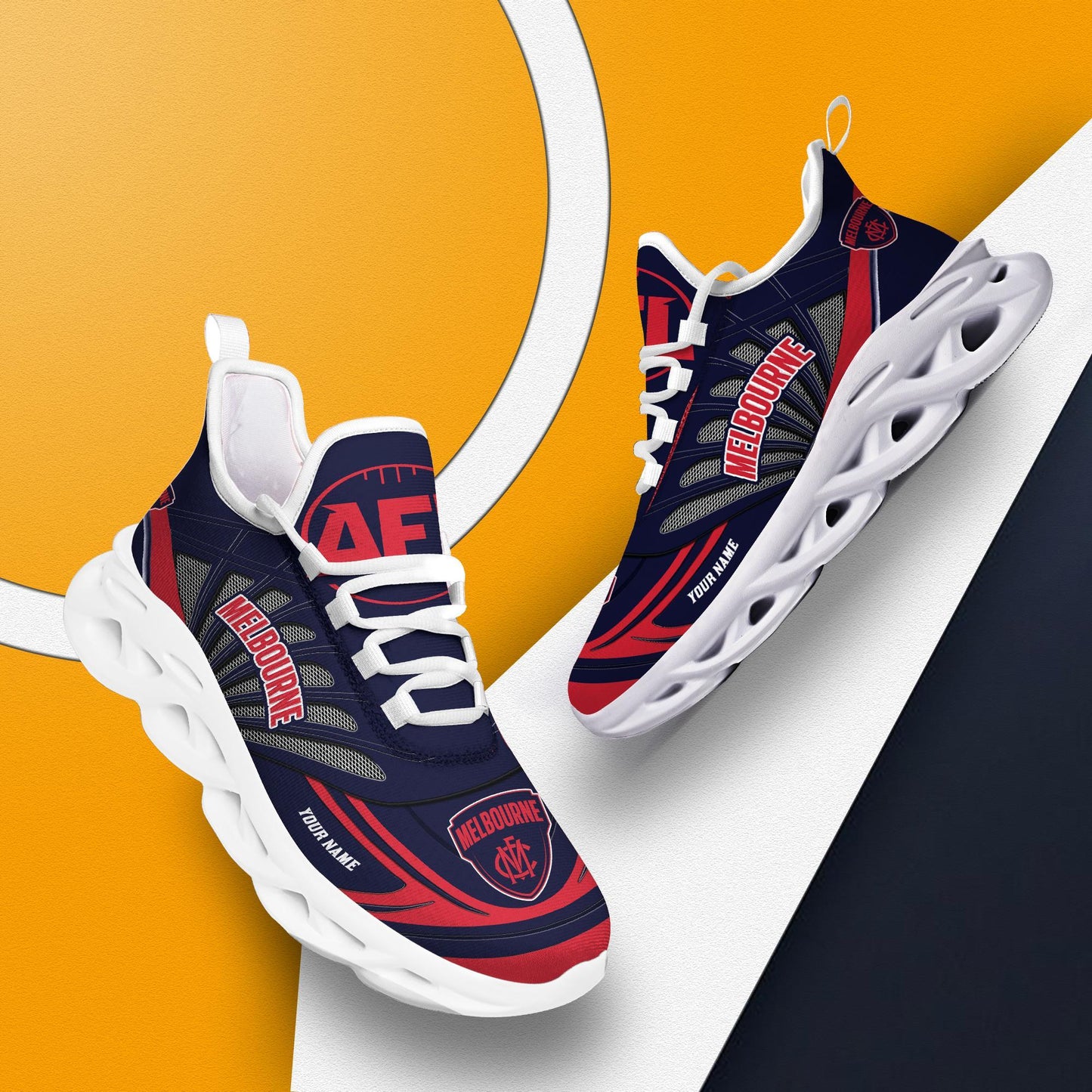 Ideafootwear Melbourne Football Club Max Soul Shoes Sneakers For Men And Women