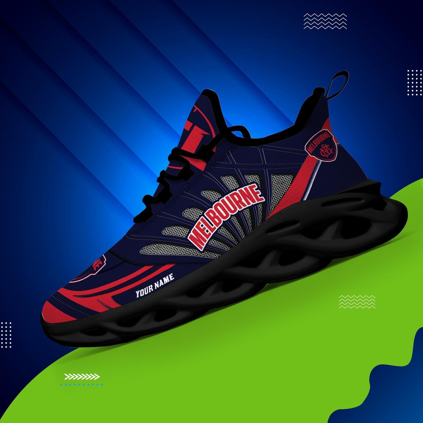 Ideafootwear Melbourne Football Club Max Soul Shoes Sneakers For Men And Women