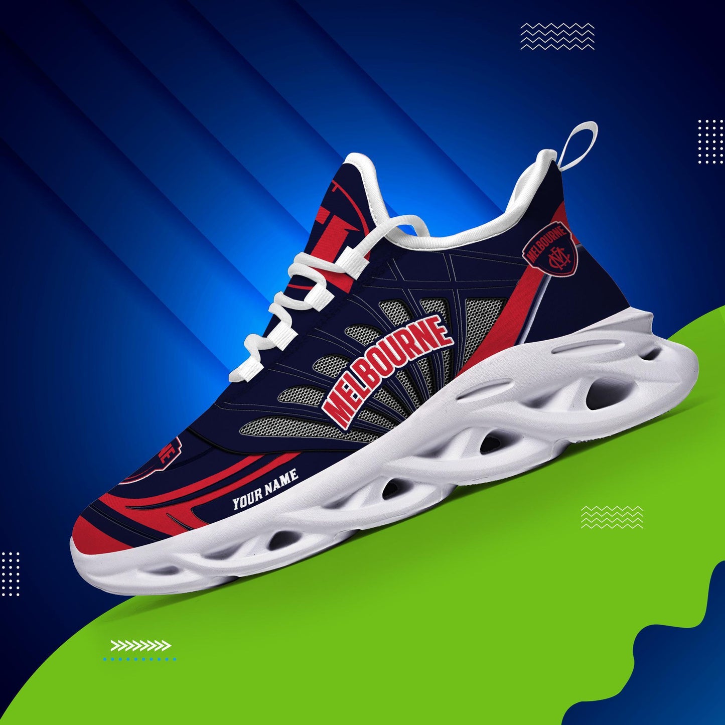 Ideafootwear Melbourne Football Club Max Soul Shoes Sneakers For Men And Women