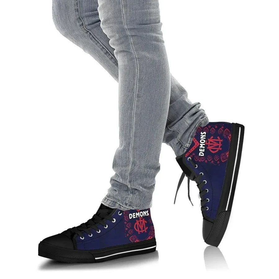 Ideafootwear Melbourne High Top Canvas Sneakers Shoes For Men And Women