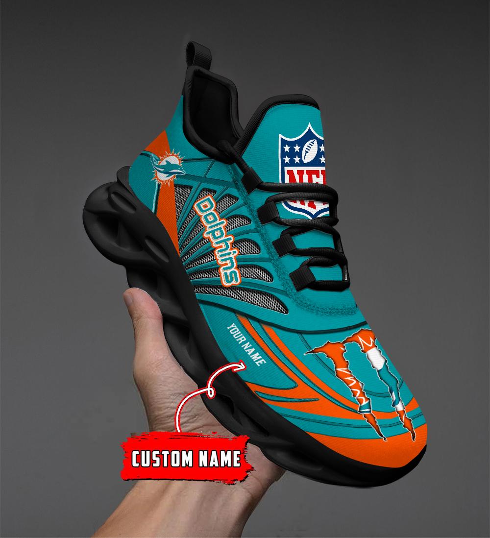 Ideafootwear Miami Dolphins Max Soul Shoes Sneakers For Men And Women
