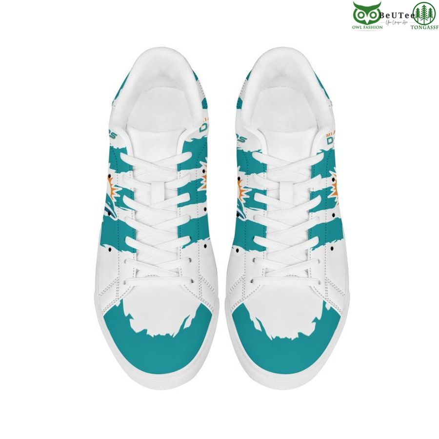 Ideafootwear Miami Dolphins Skate Stan Shoes Sneakes For Men And Women