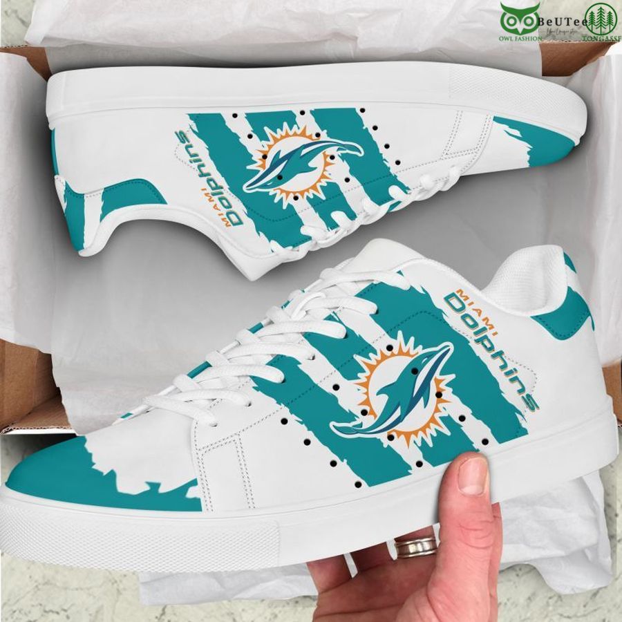 Ideafootwear Miami Dolphins Skate Stan Shoes Sneakes For Men And Women
