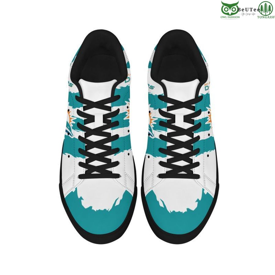Ideafootwear Miami Dolphins Skate Stan Shoes Sneakes For Men And Women