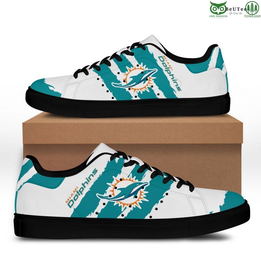 Ideafootwear Miami Dolphins Skate Stan Shoes Sneakes For Men And Women