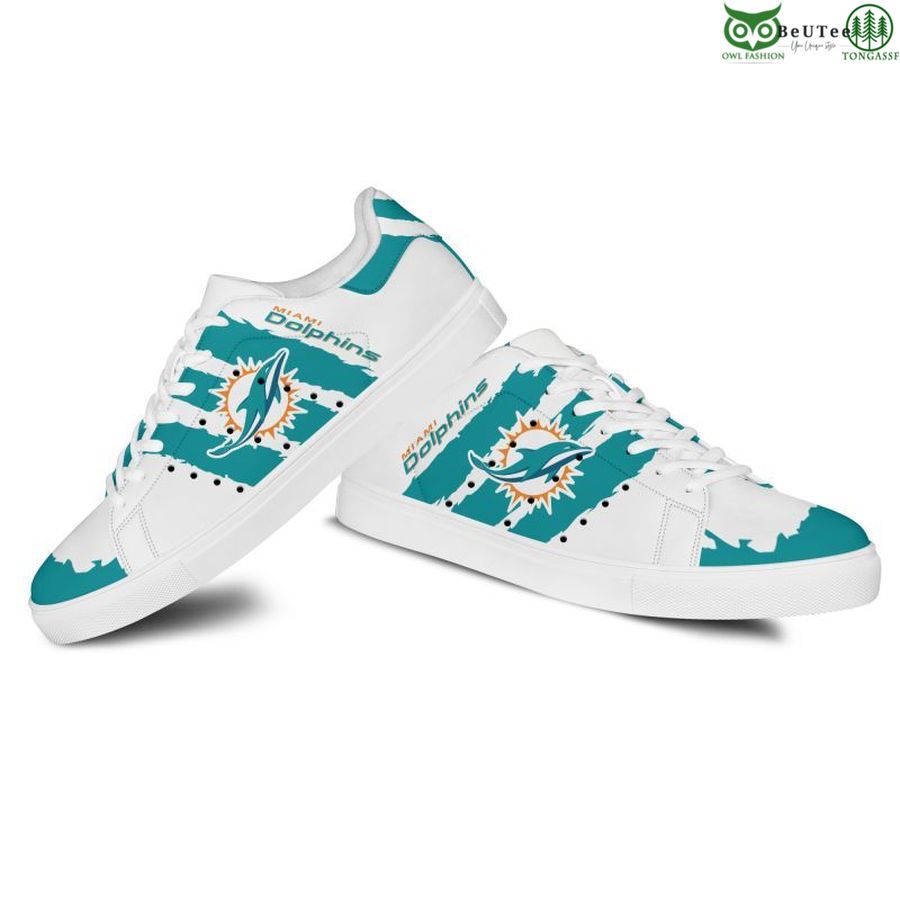 Ideafootwear Miami Dolphins Skate Stan Shoes Sneakes For Men And Women