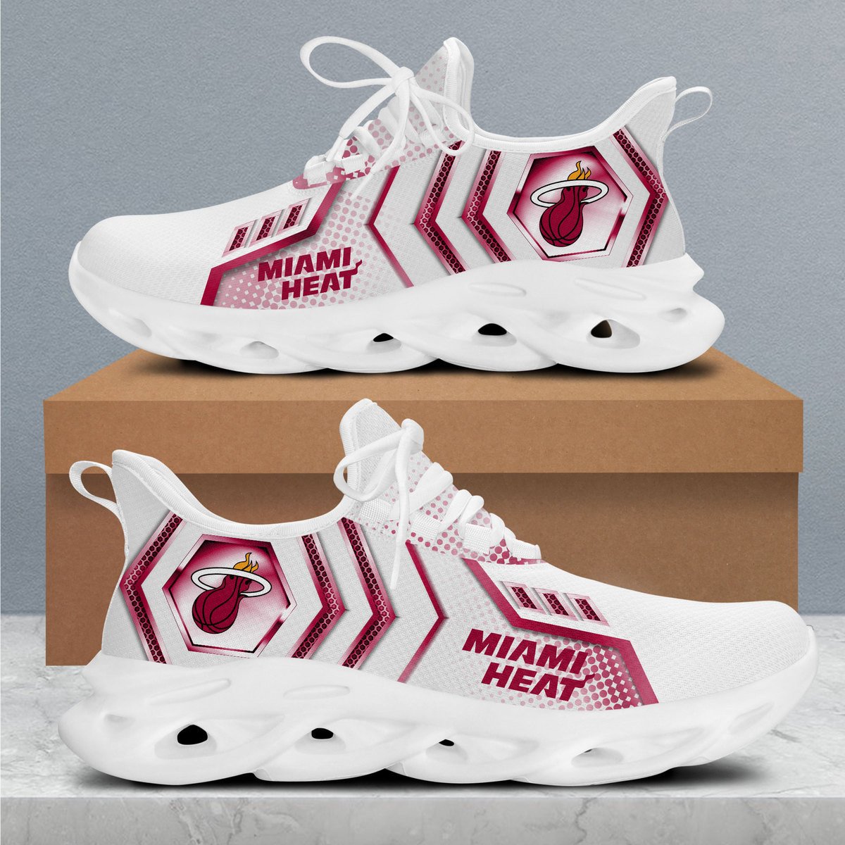 Ideafootwear Miami Heat Max Soul Shoes Sneakers For Men And Women