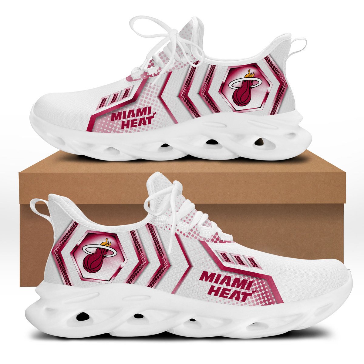 Ideafootwear Miami Heat Max Soul Shoes Sneakers For Men And Women