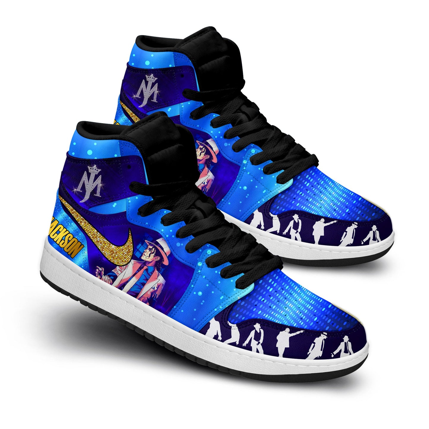 Ideafootwear Michael Jackson AJ1 High Sneakers Shoes For Men And Women