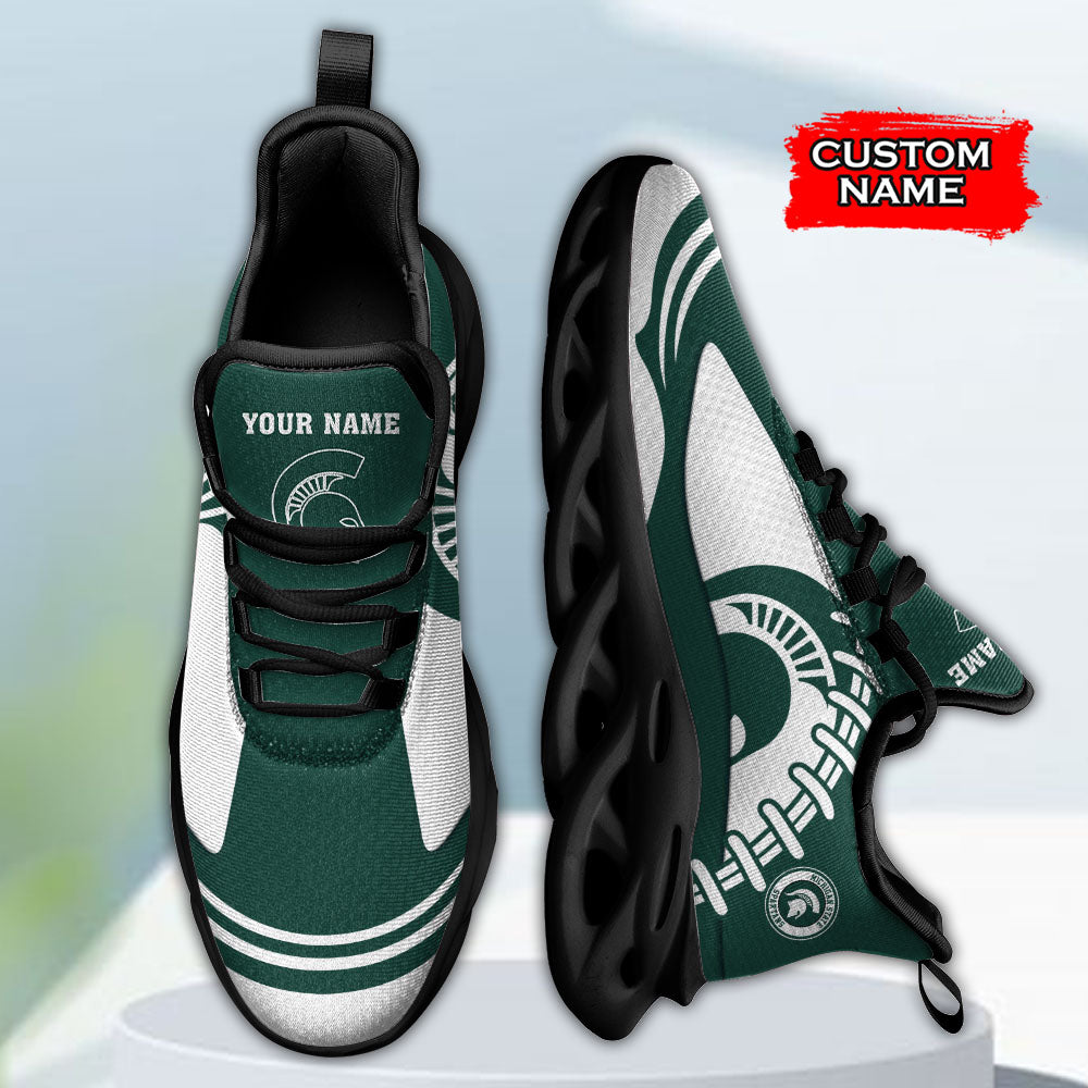 Ideafootwear Michigan State Spartans NCAA Max Soul Shoes Sneakers For Men And Women