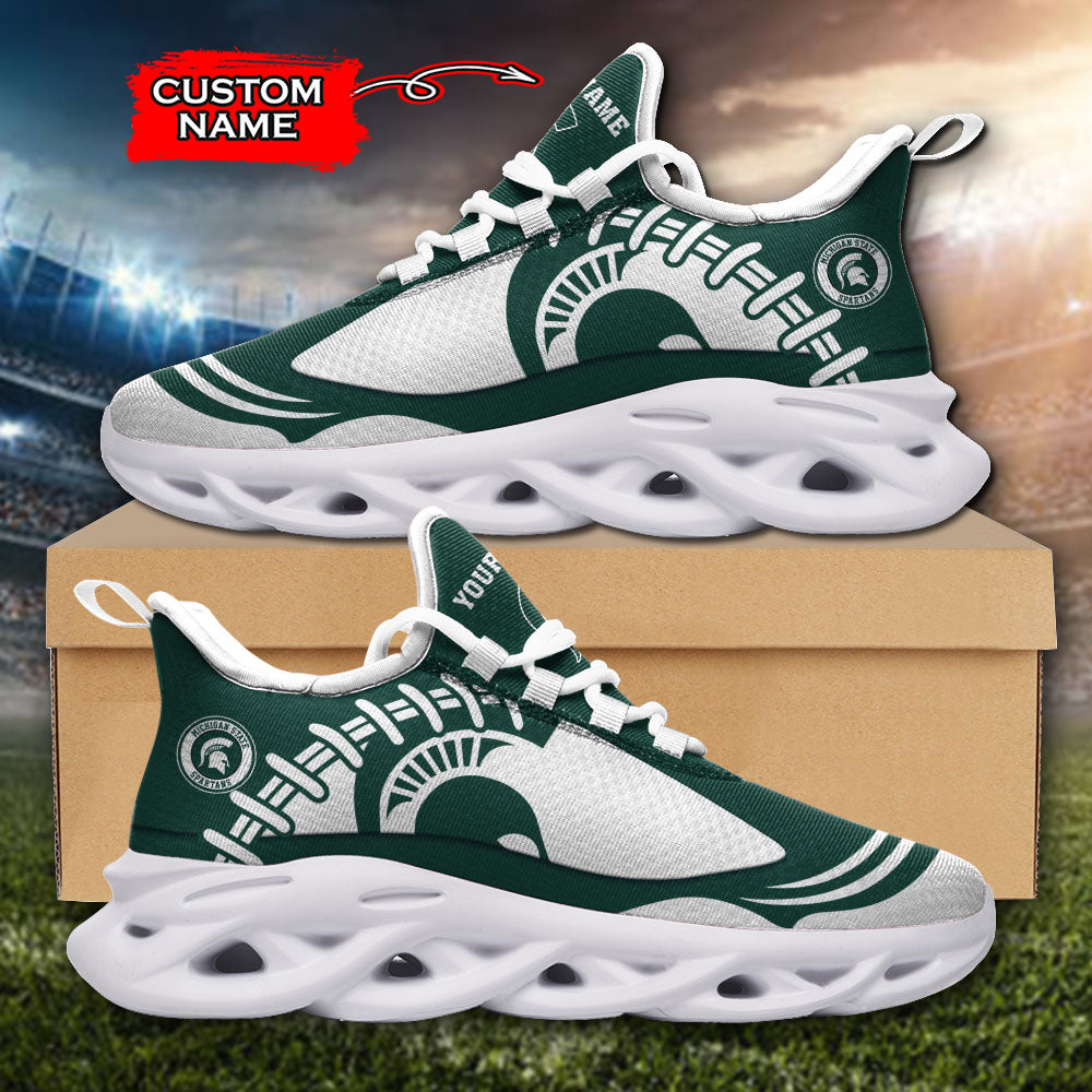 Ideafootwear Michigan State Spartans NCAA Max Soul Shoes Sneakers For Men And Women