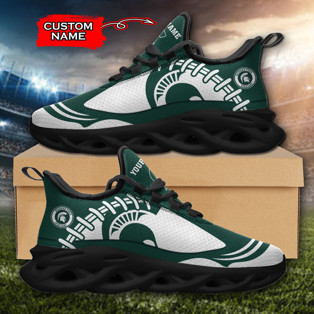 Ideafootwear Michigan State Spartans NCAA Max Soul Shoes Sneakers For Men And Women