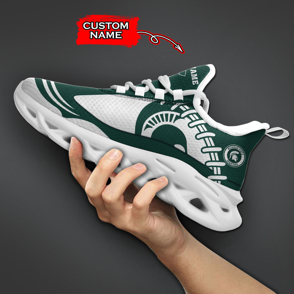 Ideafootwear Michigan State Spartans NCAA Max Soul Shoes Sneakers For Men And Women