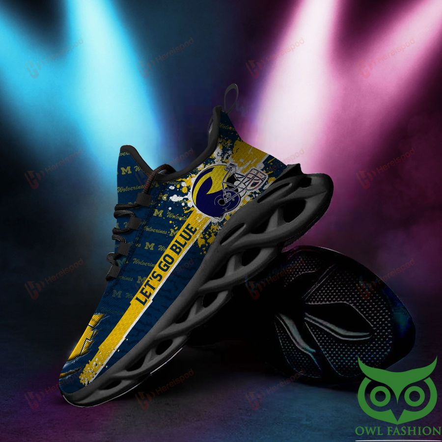 Ideafootwear Michigan Wolverines Max Soul Shoes Sneakers For Men And Women