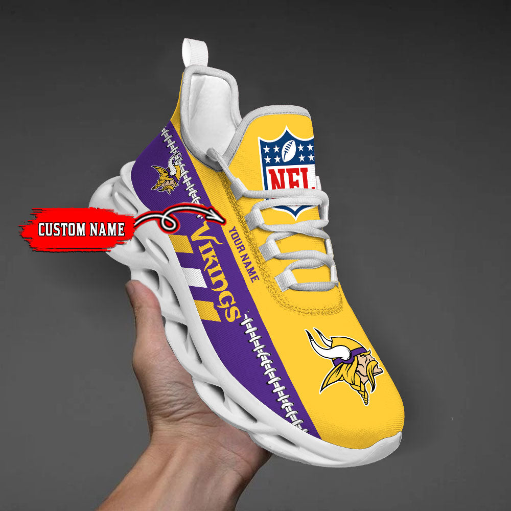 Ideafootwear Minnesota Vikings Max Soul Shoes Sneakers For Men And Women