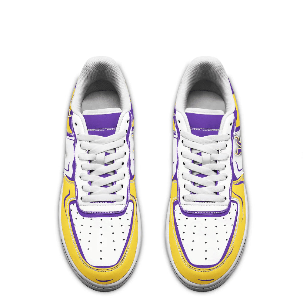Ideafootwear Minnesota Vikings NFL Air Low-Top Sneakers Shoes For Men And Women