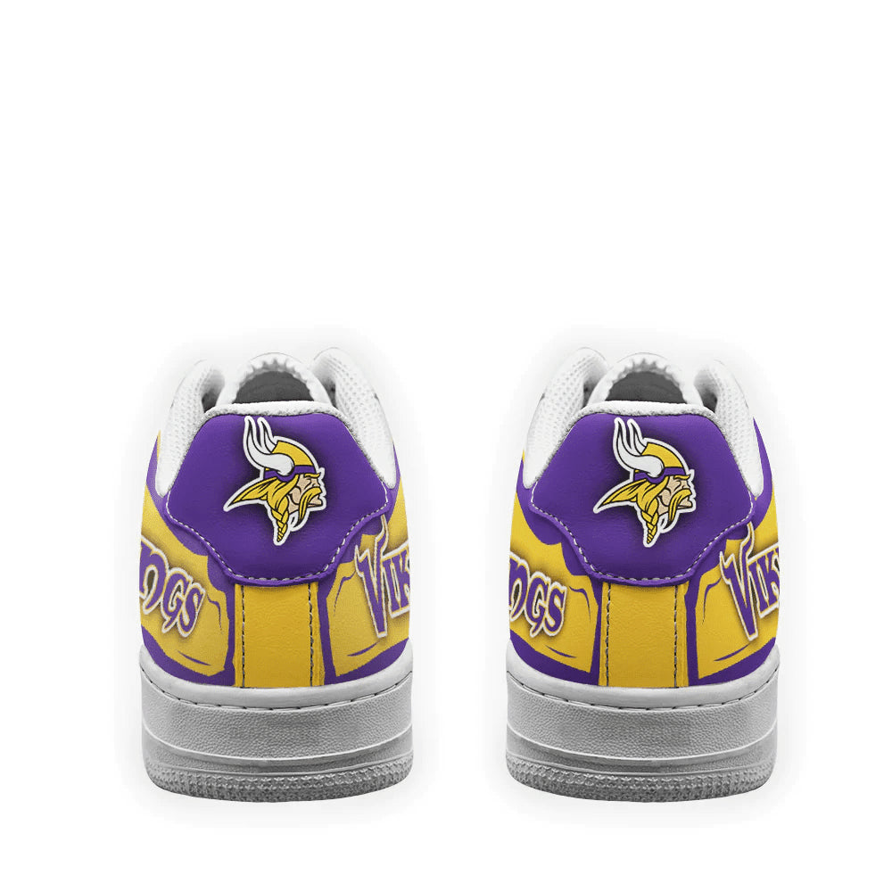 Ideafootwear Minnesota Vikings NFL Air Low-Top Sneakers Shoes For Men And Women