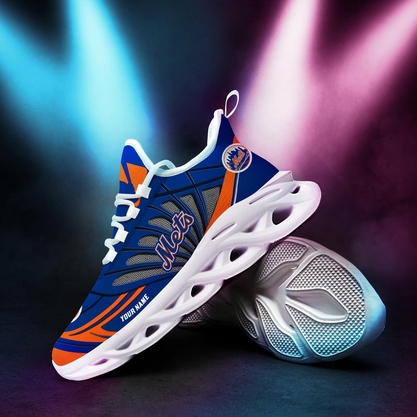 Ideafootwear New York Mets Max Soul Shoes Sneakers For Men And Women