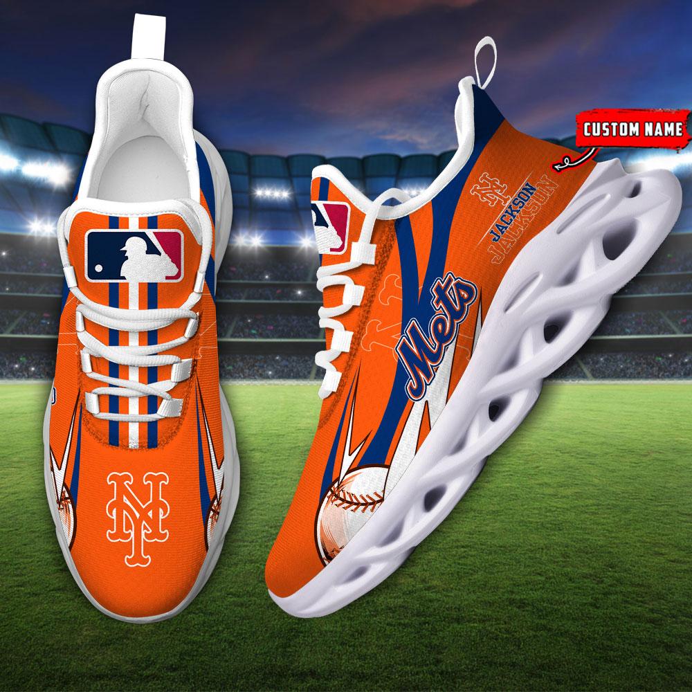 Ideafootwear New York Mets Max Soul Shoes Sneakers For Men And Women