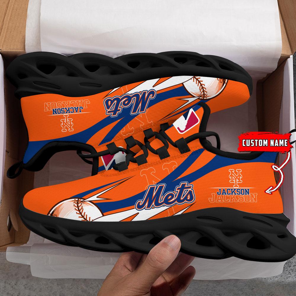 Ideafootwear New York Mets Max Soul Shoes Sneakers For Men And Women