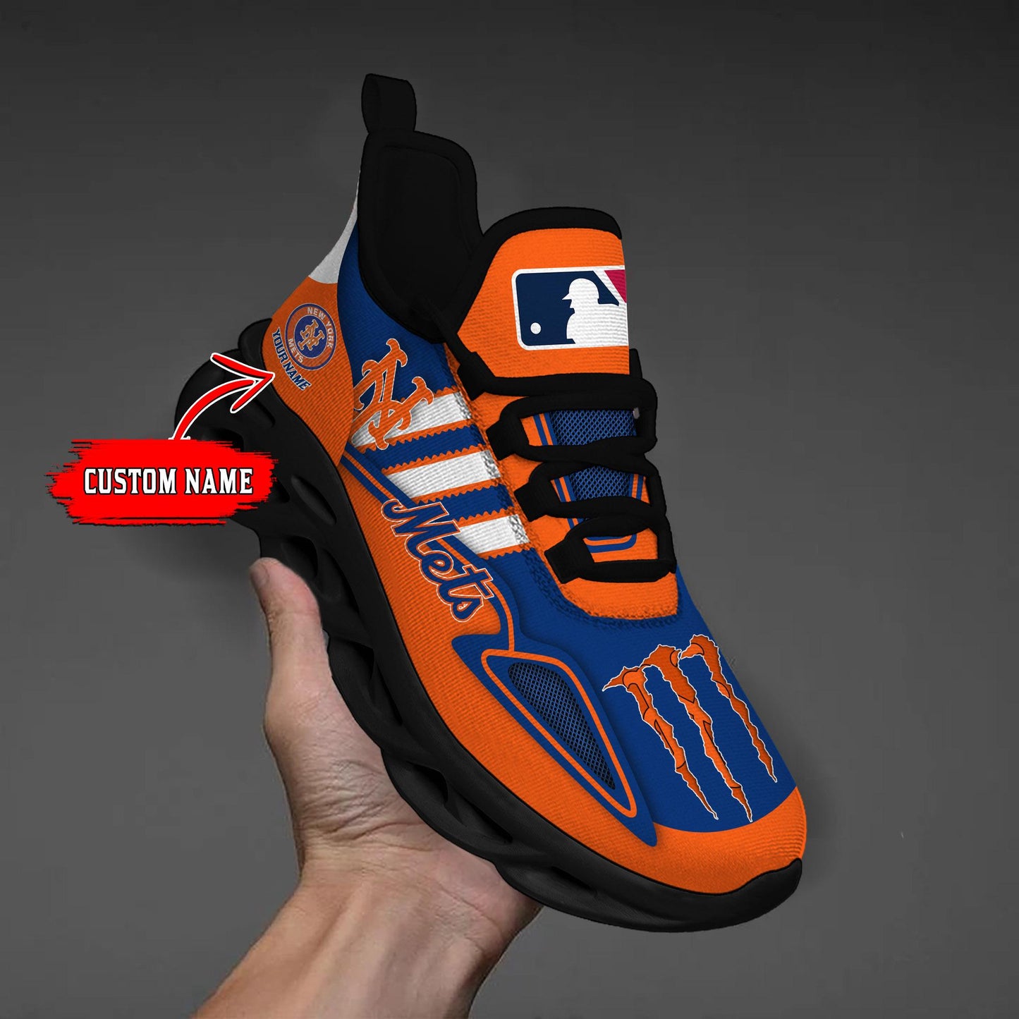 Ideafootwear New York Mets Max Soul Shoes Sneakers For Men And Women