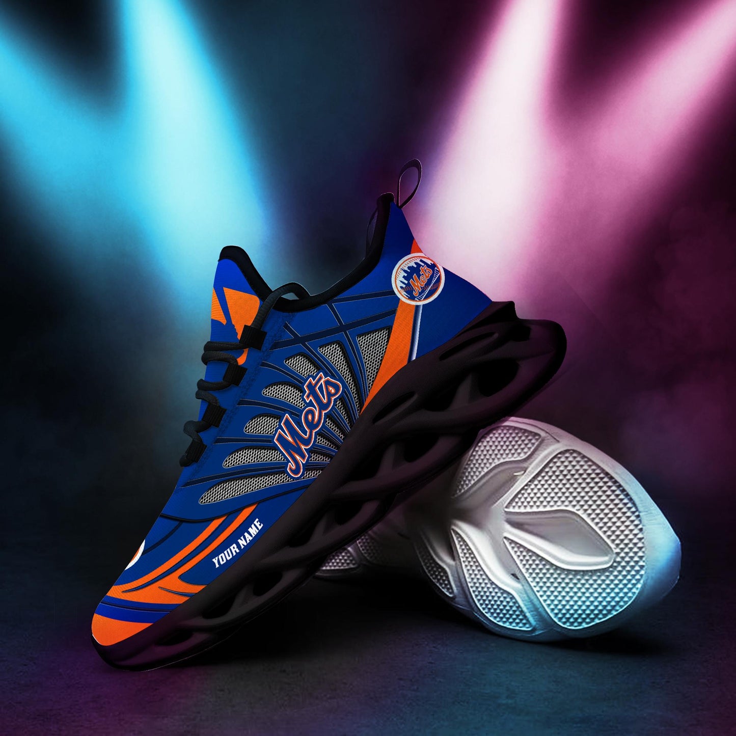 Ideafootwear New York Mets Max Soul Shoes Sneakers For Men And Women