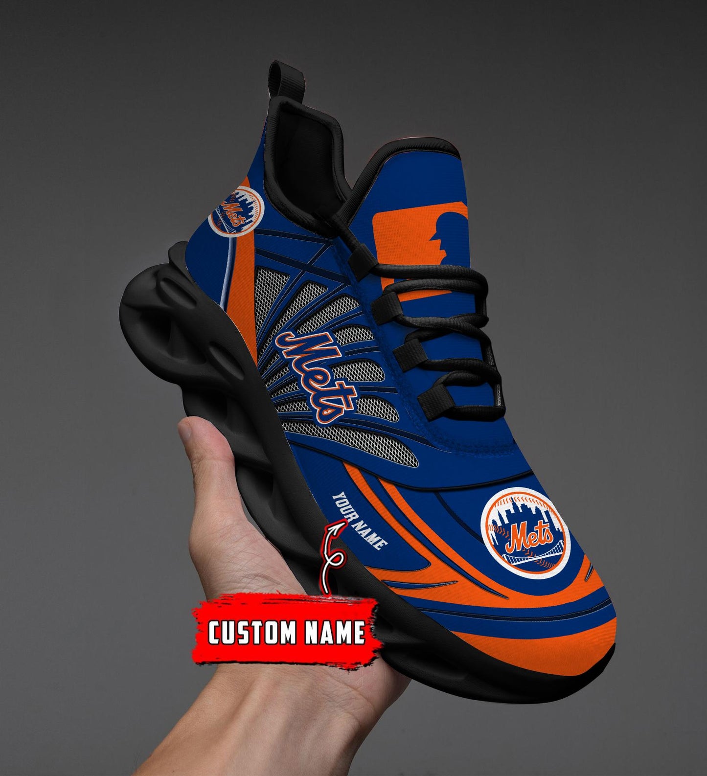 Ideafootwear New York Mets Max Soul Shoes Sneakers For Men And Women