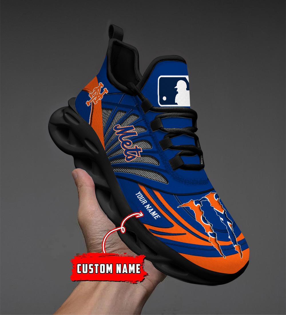 Ideafootwear New York Mets Max Soul Shoes Sneakers For Men And Women