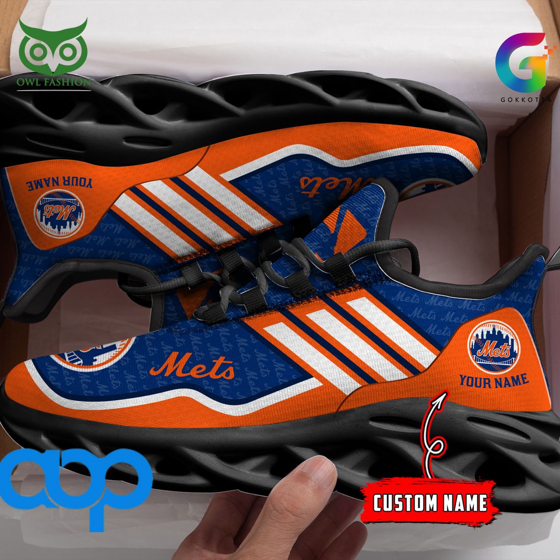 Ideafootwear New York Mets Max Soul Shoes Sneakers For Men And Women