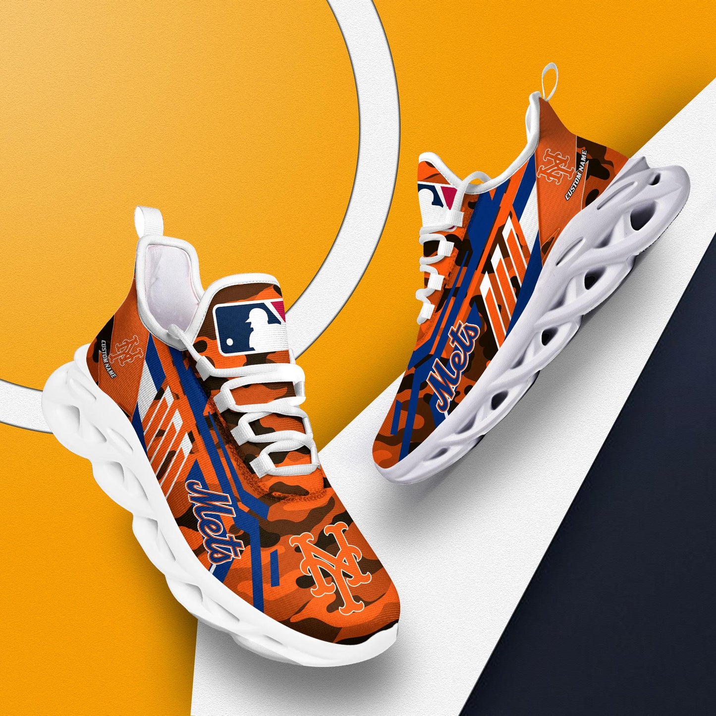 Ideafootwear New York Mets Max Soul Shoes Sneakers For Men And Women