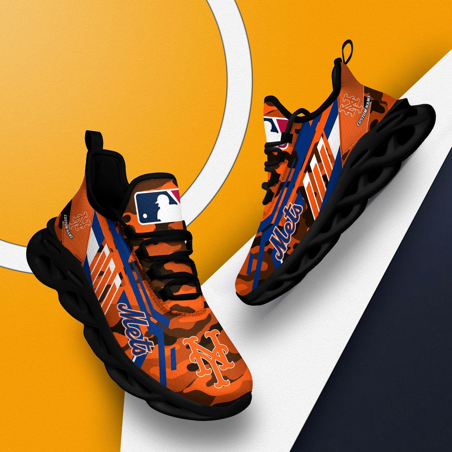 Ideafootwear New York Mets Max Soul Shoes Sneakers For Men And Women
