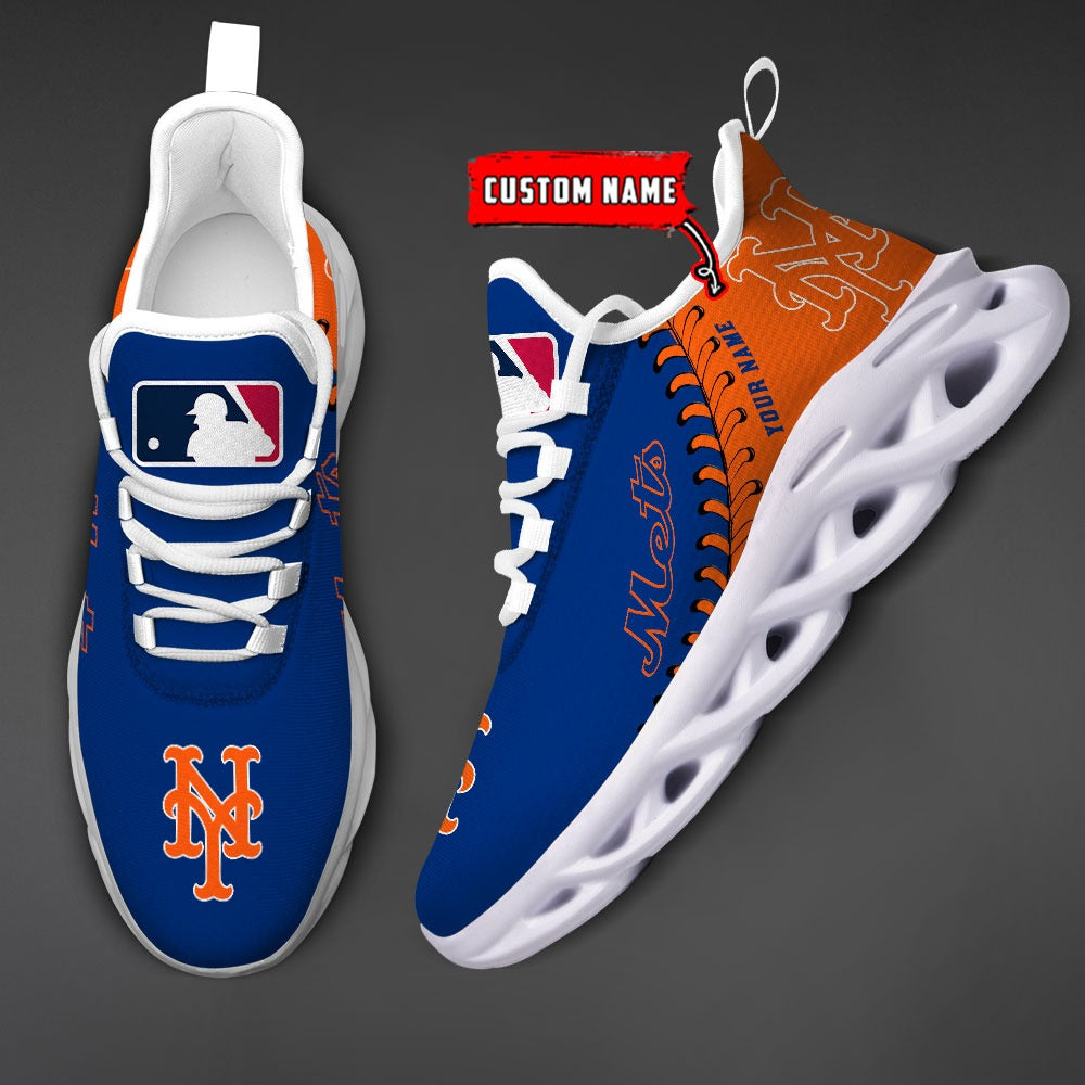 Ideafootwear New York Mets MLB Max Soul Shoes Sneakers For Men And Women